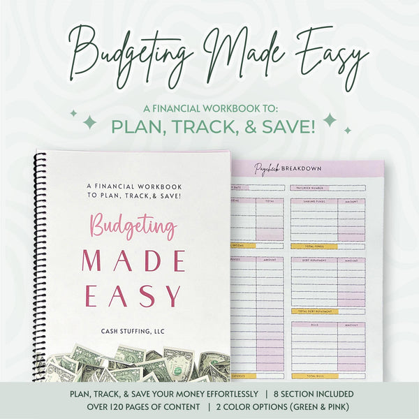 Budgeting Made Easy: Undated Budget Planner with 128 pages
